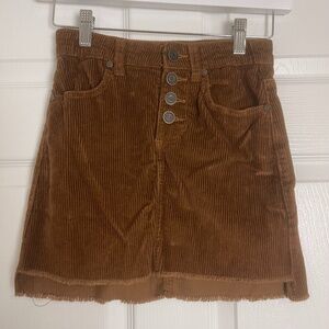 Indigo Rein Brown Corduroy Skirt Girls Size 10